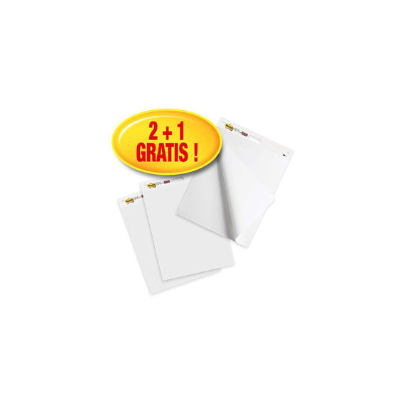 Lavagna adesiva Meeting Chart - bianco - Post-It - Promo pack 2+1 pezzi