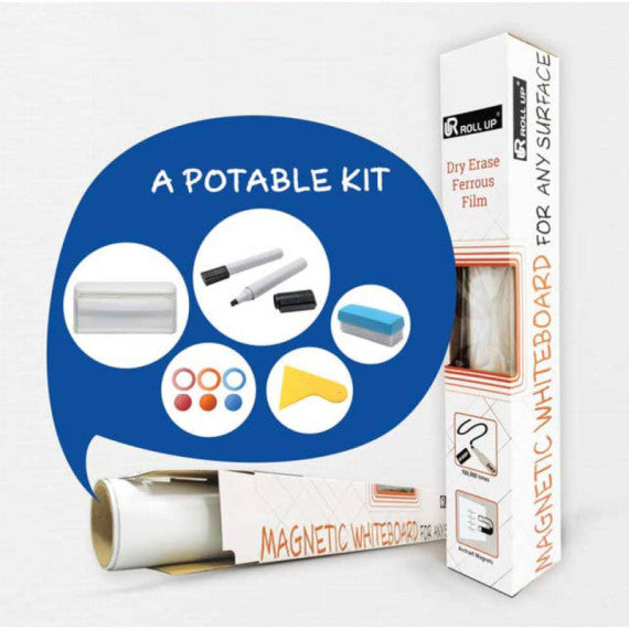 Lavagna adesiva roll-up VIVA magnetica bianca 60x90 cm - 852