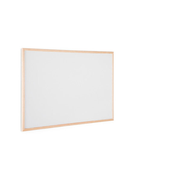 Lavagna bianca magnetica - 60 x 90 cm - cornice legno - bianco - Starline