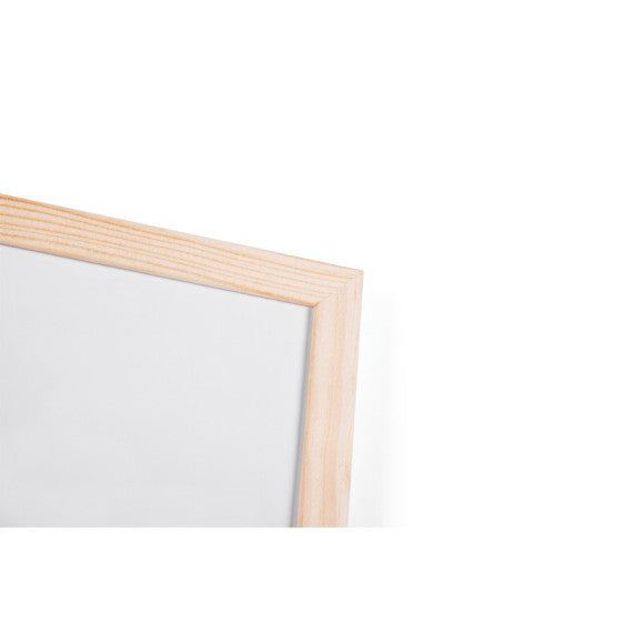 Lavagna bianca magnetica - 60 x 90 cm - cornice legno - bianco - Starline