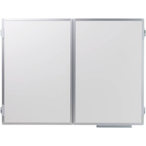 Lavagna bianca magnetica cancellabile Legamaster Economy plus 3 pannelli bianco 90x120-240 cm- 7-100554