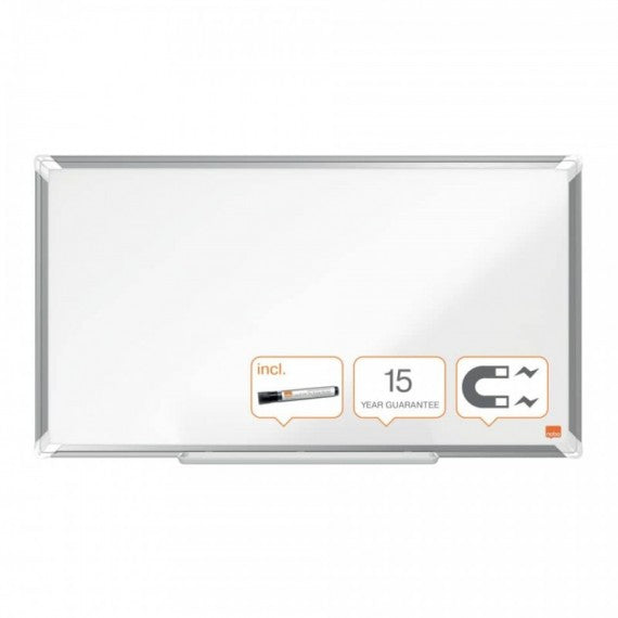Lavagna bianca magnetica Nobo Widescreen laccata Premium Plus 32'' - 710x400 mm 1915370