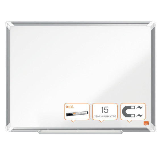 Lavagna bianca magnetica Premium Plus - 60 x 90 cm - Nobo