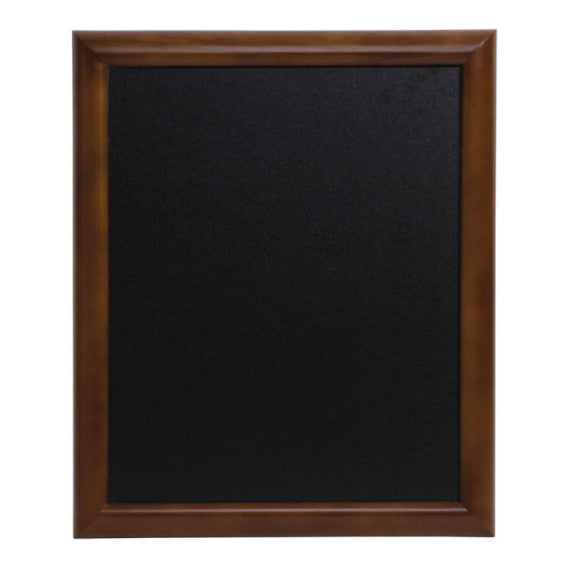 Lavagna da parete a gesso liquido Securit® Universal in legno 62x82 cm noce - WBU-DB-60
