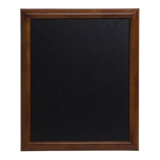 Lavagna da parete a gesso liquido Securit® Universal in legno 62x82 cm noce - WBU-DB-60