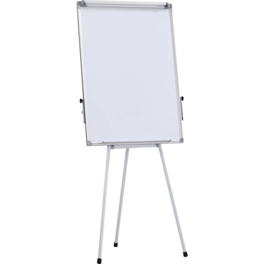 Lavagna magnetica cancellabile a secco con fogli mobili, cornice in alluminio e treppiede Office Products 70x100 cm