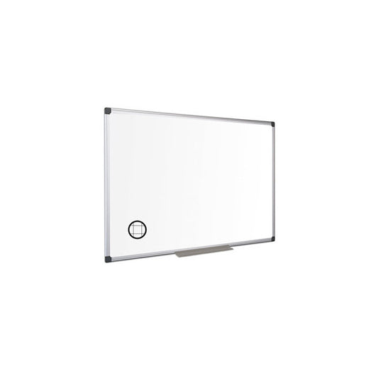 Lavagna magnetica Maya a quadretti - 60 x 90 cm - bianco - Bi-Office