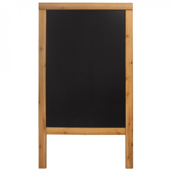Lavagna Sandwich - cavalletto Teak - 69 x 125 cm - Securit