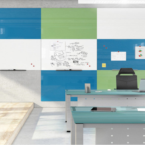 Lavagne magnetiche senza bordi - 100 x 150 cm - bianco - Cep