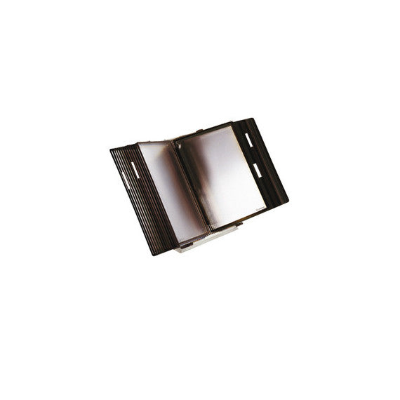 Leggio antibatterico - da tavolo - 10 buste - A4 - nero - Djois