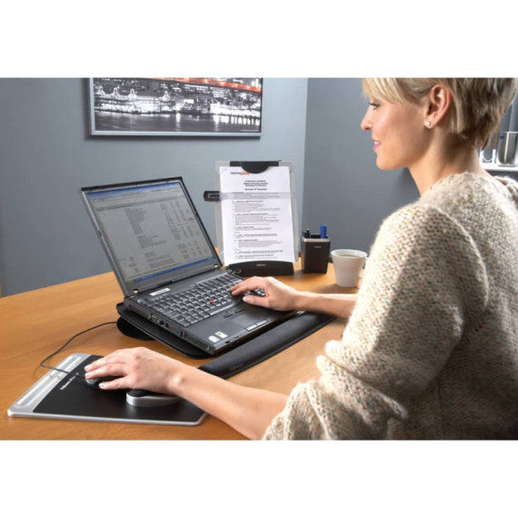 Leggio da scrivania FELLOWES Office Suites nero/argento 38,10x26,04x15,24 cm 8033201