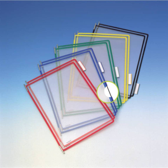 Leggio murale T-Technic Tarifold® con 10 buste in PVC A4 B414109
