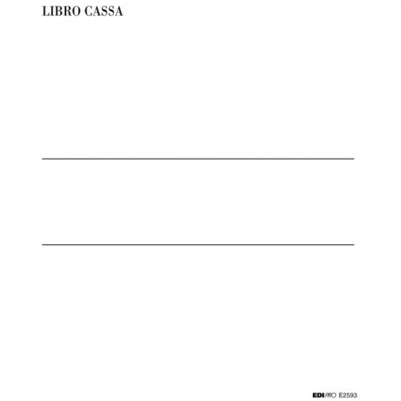 Libro cassa - 31 x 24,5cm - 100 fogli - Edipro