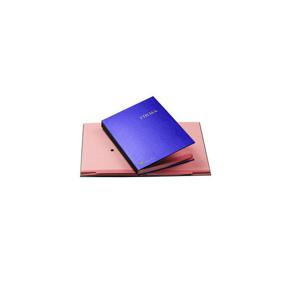 Libro firma - 14 intercalari rinforzati - 24x34 cm - blu - Fraschini