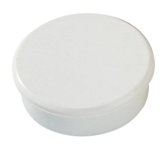 Magneti Dahle rotondi Ø 38 mm bianco altezza 13,5 mm - forza 25 N - conf. 10 pezzi - R955381