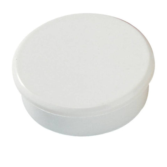 Magneti Dahle rotondi Ø 38 mm bianco altezza 13,5 mm - forza 25 N - conf. 10 pezzi - R955381