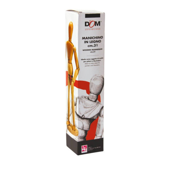 Manichino in legno DOM altezza 31 cm base uomo - 201LEN