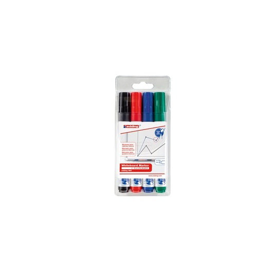 Marcatore 660 per lavagne bianche - punta conica 1,50 - 3,00 mm - Edding - astuccio 4 pezzi