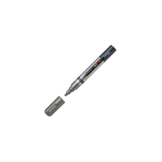 Marcatore a base d'acqua Graduate Mark All  - punta tonda 2mm - argento - Lyra