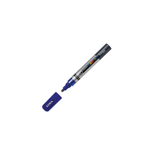 Marcatore a base d'acqua Graduate Mark All  - punta tonda 2mm - blu - Lyra