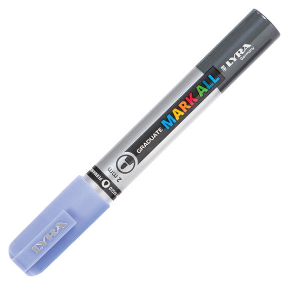 Marcatore a base d'acqua Graduate Mark All  - punta tonda 2mm - indaco - Lyra
