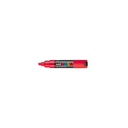 Marcatore a base d'acqua Uni Posca PC8K  - punta a scalpello 8,0mm - rosso - Uni Mitsubishi