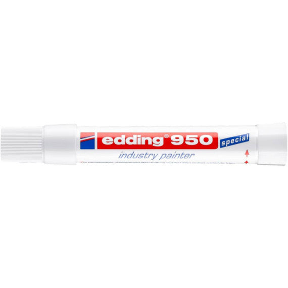 Marcatore a cera edding 950 punta conica 10 mm bianco E-950 049