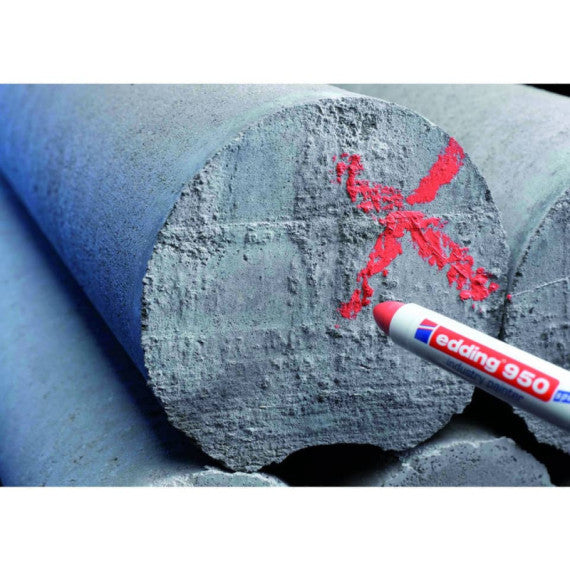 Marcatore a cera edding 950 punta conica 10 mm giallo E-950 005