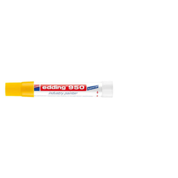 Marcatore a cera edding 950 punta conica 10 mm giallo E-950 005