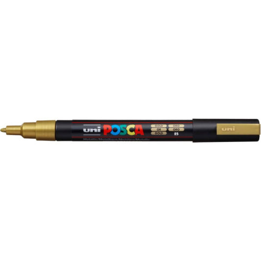 Marcatore a tempera POSCA Uni-Ball punta tonda 0,9-1,3 mm oro M PC3M ORO