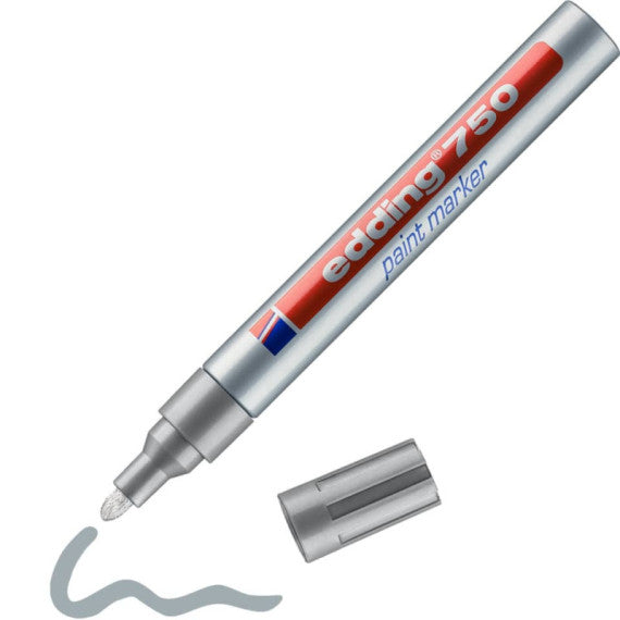 Marcatore a vernice edding 750 punta conica 2-4 mm argento E-750 054