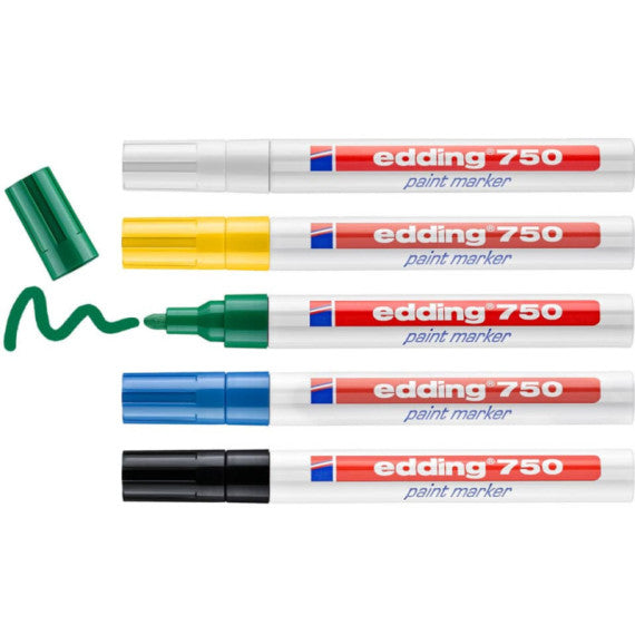 Marcatore a vernice edding 750 punta conica 2-4 mm nero E-750 001