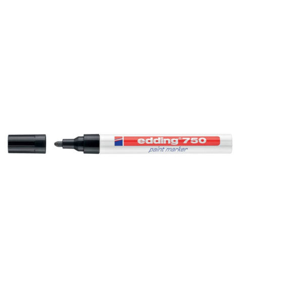 Marcatore a vernice edding 750 punta conica 2-4 mm nero E-750 001