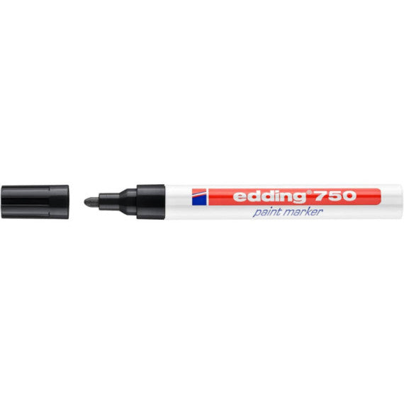 Marcatore a vernice edding 750 punta conica 2-4 mm nero E-750 001