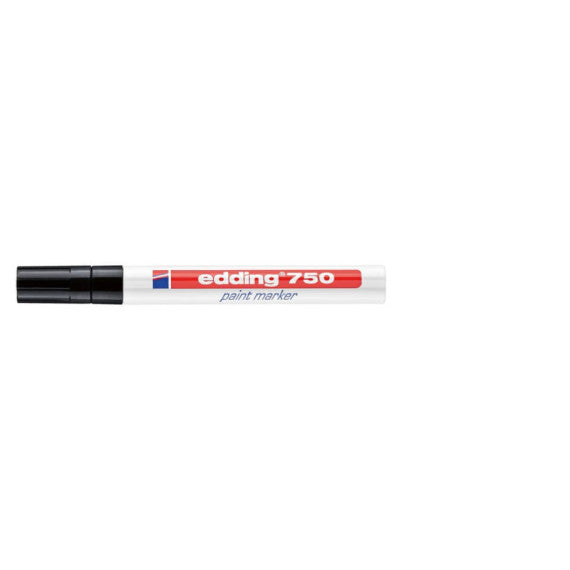 Marcatore a vernice edding 750 punta conica 2-4 mm nero E-750 001