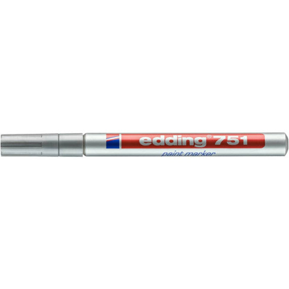 Marcatore a vernice edding 751 punta conica 1-2 mm argento E-751 054
