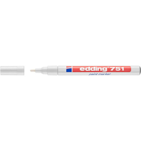Marcatore a vernice edding 751 punta conica 1-2 mm bianco E-751 049