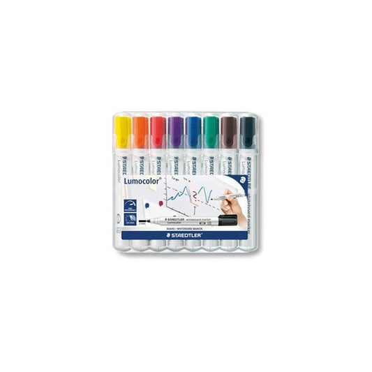 Marcatore cancellabile Lumocolor whiteboard 351 - tratto 2,0 mm - Staedtler - astuccio 8 pezzi