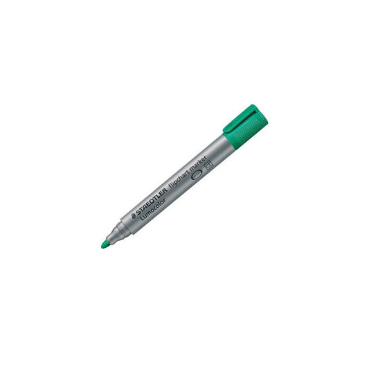 Marcatore Lumocolor Flipchart 356 - a base d'acqua - punta tonda 2 mm - verde - Staedtler