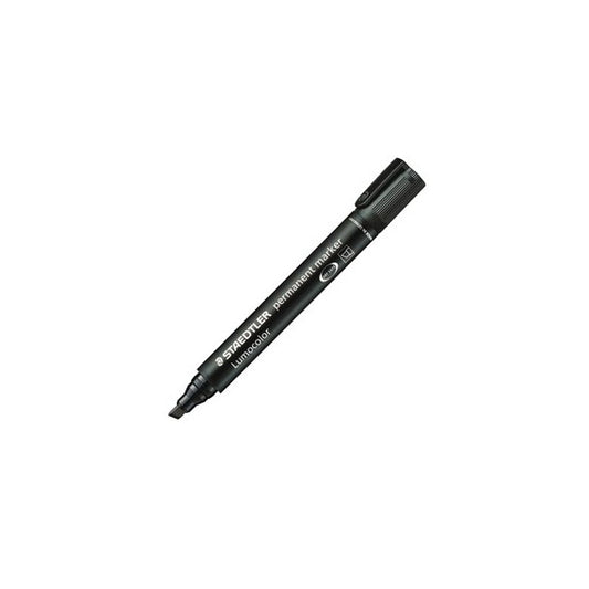 Marcatore Lumocolor Permanent 350 - punta a scalpello - tratto 2 - 5 mm - nero - Staedtler
