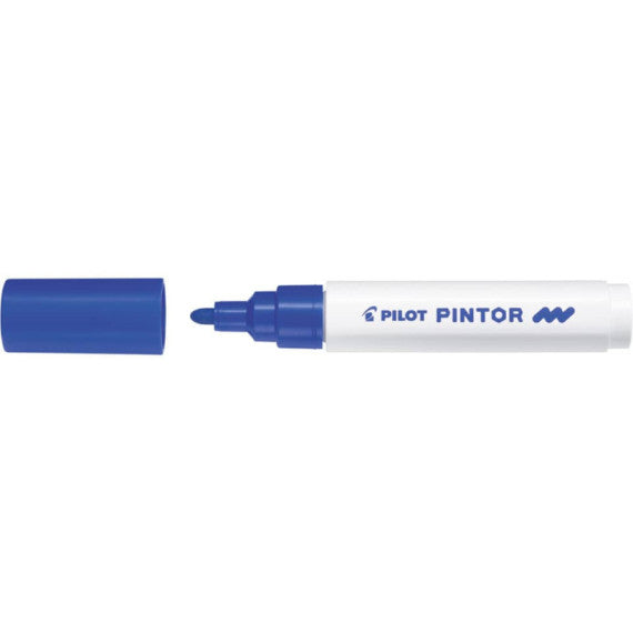Marcatore multisuperficie Pilot Pintor a base d'acqua punta in fibra 4,5 mm blu - 002384
