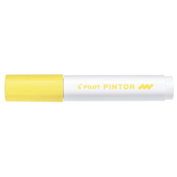 Marcatore multisuperficie Pilot Pintor a base d'acqua punta in fibra 4,5 mm giallo - 002390