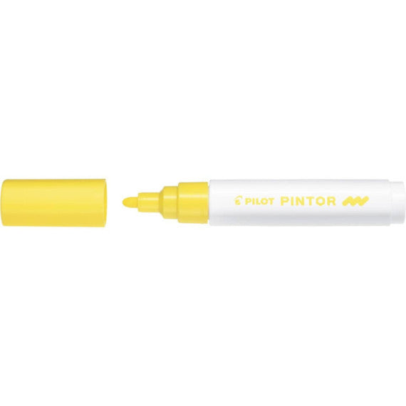 Marcatore multisuperficie Pilot Pintor a base d'acqua punta in fibra 4,5 mm giallo - 002390