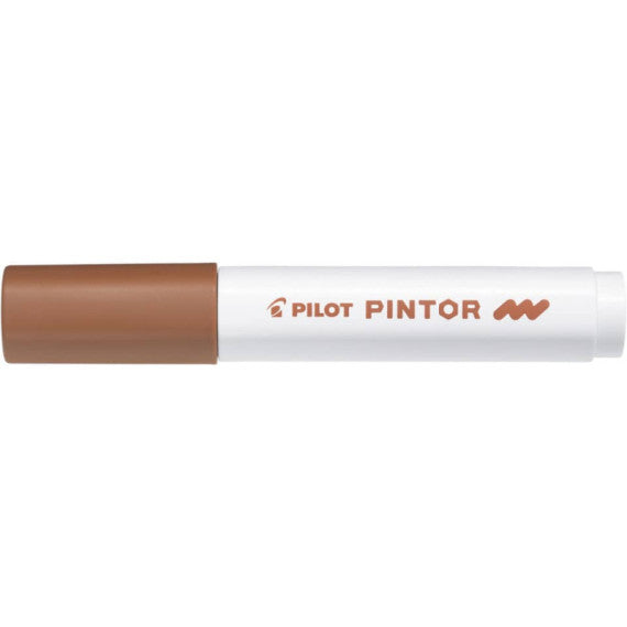Marcatore multisuperficie Pilot Pintor a base d'acqua punta in fibra 4,5 mm marrone - 002388