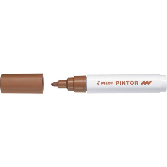 Marcatore multisuperficie Pilot Pintor a base d'acqua punta in fibra 4,5 mm marrone - 002388