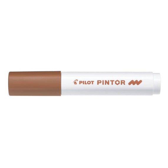 Marcatore multisuperficie Pilot Pintor a base d'acqua punta in fibra 4,5 mm marrone - 002388