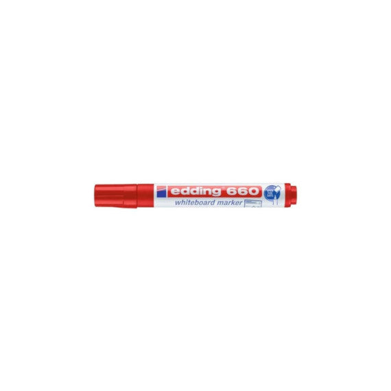 Marcatore per lavagne bianche edding 660 punta conica 1,5-3 mm rosso E-660 002