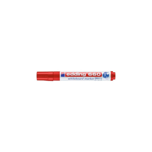Marcatore per lavagne bianche edding 660 punta conica 1,5-3 mm rosso E-660 002