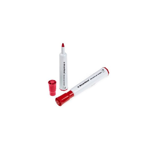 Marcatore per lavagne cancellabili Starline - punta tonda 2,0mm - rosso - Starline