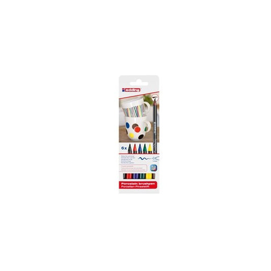 Marcatore per porcellana E4200 - colori assortiti - Edding - astuccio 6 pezzi